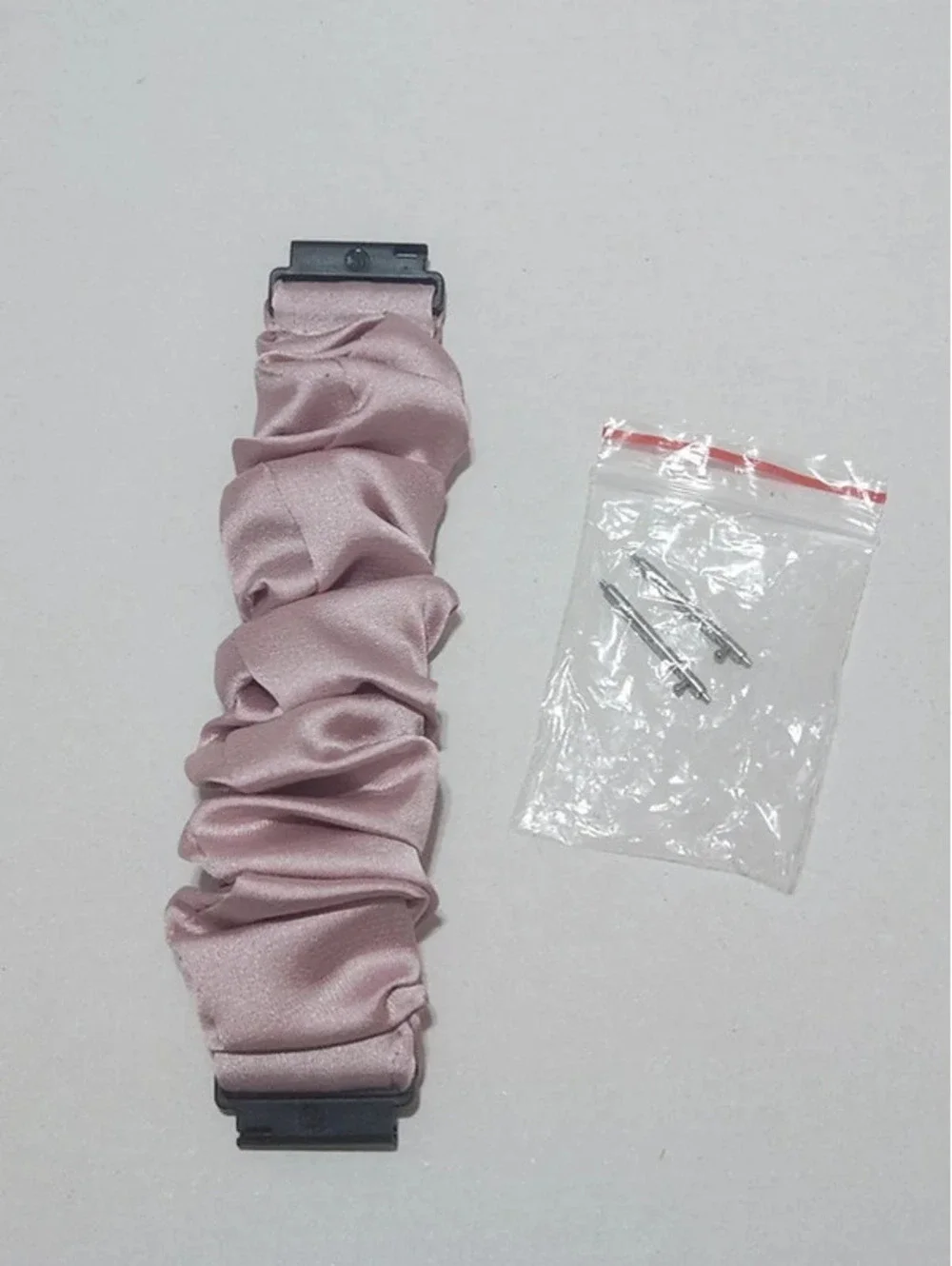 Scrunchies Watch Band for 20mm Compatible with Samsung7, 6, 5, 4 Color:LightPink